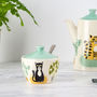 Handmade Ceramic Cat Sugar Pot With Lid, thumbnail 2 of 2