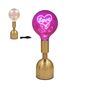 Love Rechargeable Retro Neon Brass Lamp, thumbnail 4 of 5