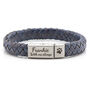 Engraved Memorial Blue Urn Clasp Bracelet With Ashes Keepsake, thumbnail 4 of 12