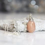 Peach Moonstone Necklace, thumbnail 4 of 6