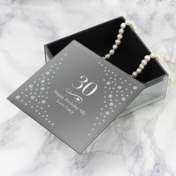 Personalised Diamante Age Birthday Trinket Box, 4 of 6