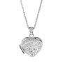 Emily And Ophelia Clover Heart Locket Necklace, thumbnail 2 of 4