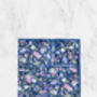 Handmade 100% Cotton Floral Print Tie In Blue And Pink, thumbnail 3 of 7
