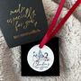 Personalised First Christmas Baby Penguin Decoration, thumbnail 4 of 5