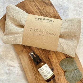 Linen Eye Pillow And Aromatherapy Mist Relaxation Set, 4 of 12