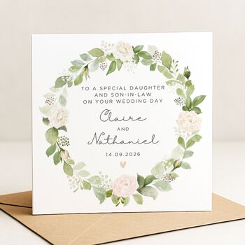 Wedding Day Card For Daughter And Son In Law, 2 of 8