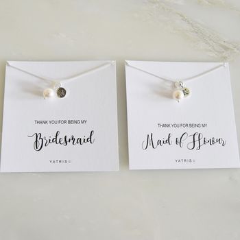 Personalised Bridesmaid Pearl Necklace Gift Box, 3 of 5
