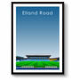 Leeds United 'Elland Road' Stadium Art Print Poster A3, thumbnail 1 of 4