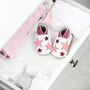 Dotty Fish Pink Twinkle Soft Leather Baby Shoes With Non Slip Sole, thumbnail 5 of 10