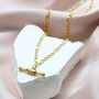 9ct Yellow Gold T Bar Figaro Chain Necklace, thumbnail 1 of 3