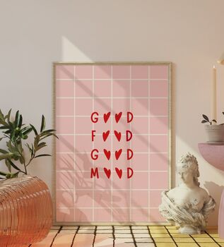 Good Food Good Mood Print, 2 of 3