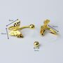 Sterling Silver Butterfly Ear Jacket Screw Back Earrings, thumbnail 5 of 6