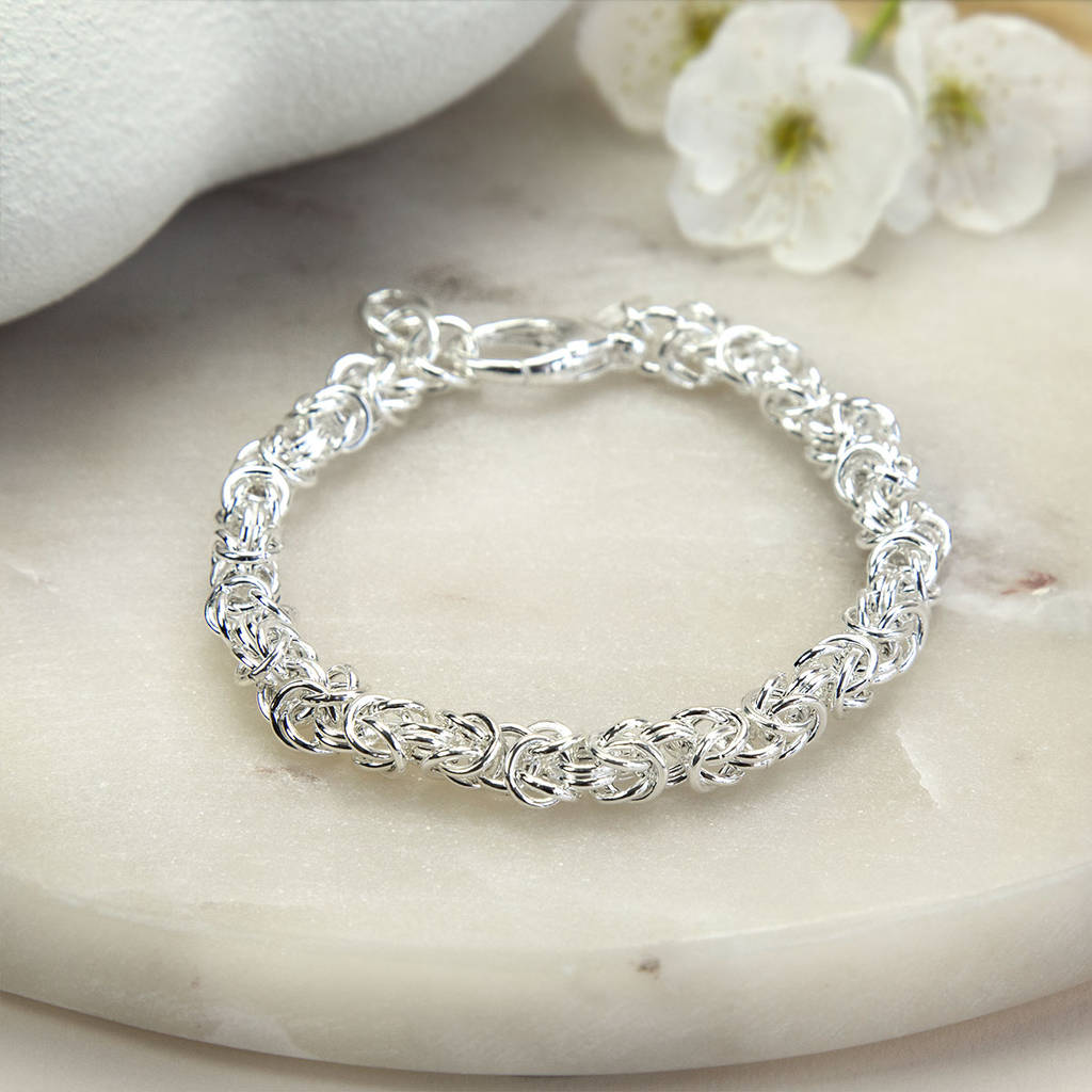 Sterling Silver Soft Circles Bracelet, 1 of 4