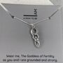 Sterling Silver I Am Moon Goddess Necklace, thumbnail 1 of 9