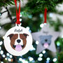 Staffie Christmas Tree Dog Decoration Personalised, thumbnail 1 of 10