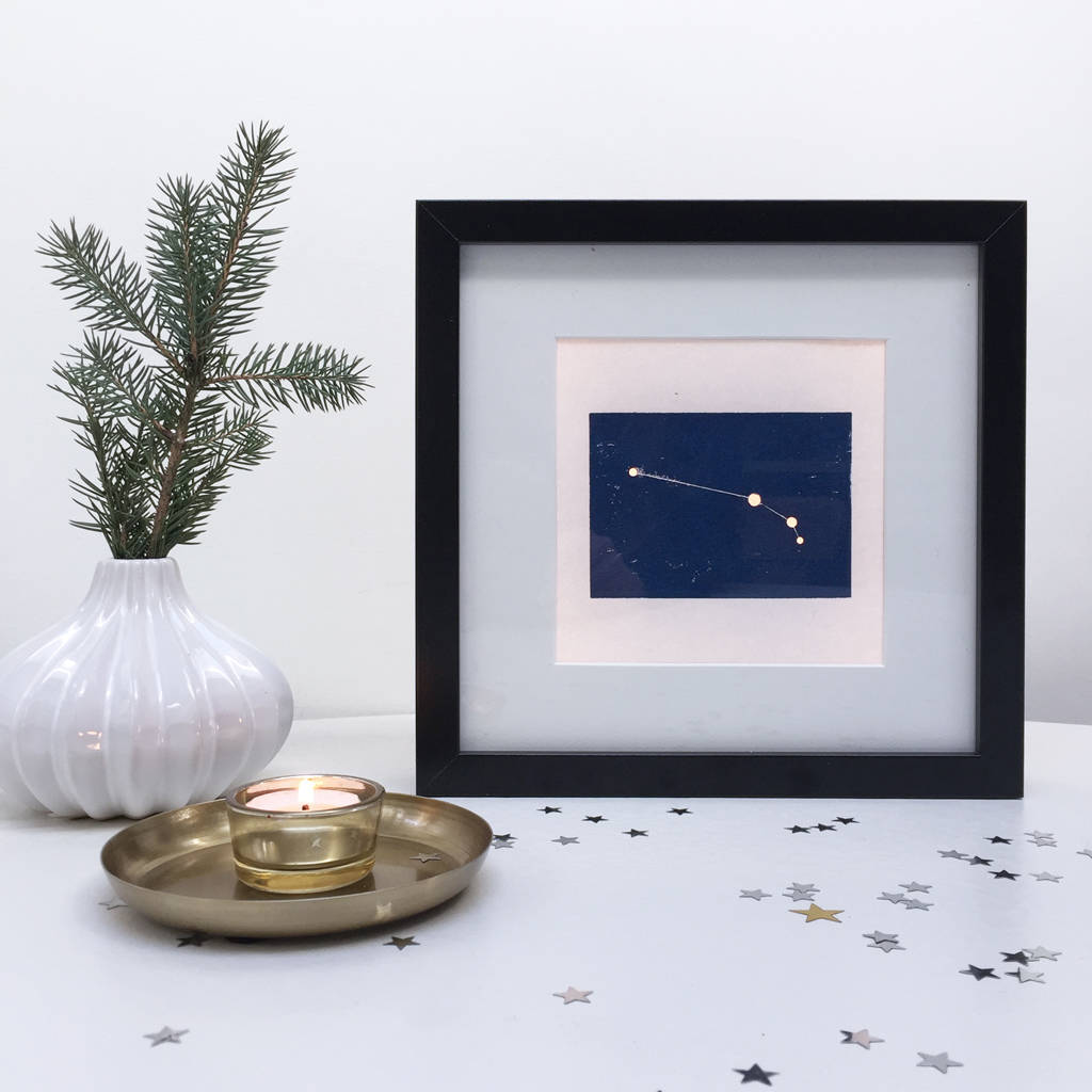 Personalised Aries Constellation Light Box By Simoons Studio