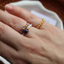 Amethyst Stacked Stretch Rings, thumbnail 3 of 6