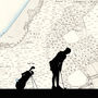 Personalised Golf Map Print, thumbnail 3 of 12
