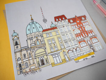 Berlin Cityscape Card, 2 of 2