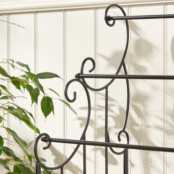 Cast Iron Scrolled Three Section Towel Rail, 4 of 7