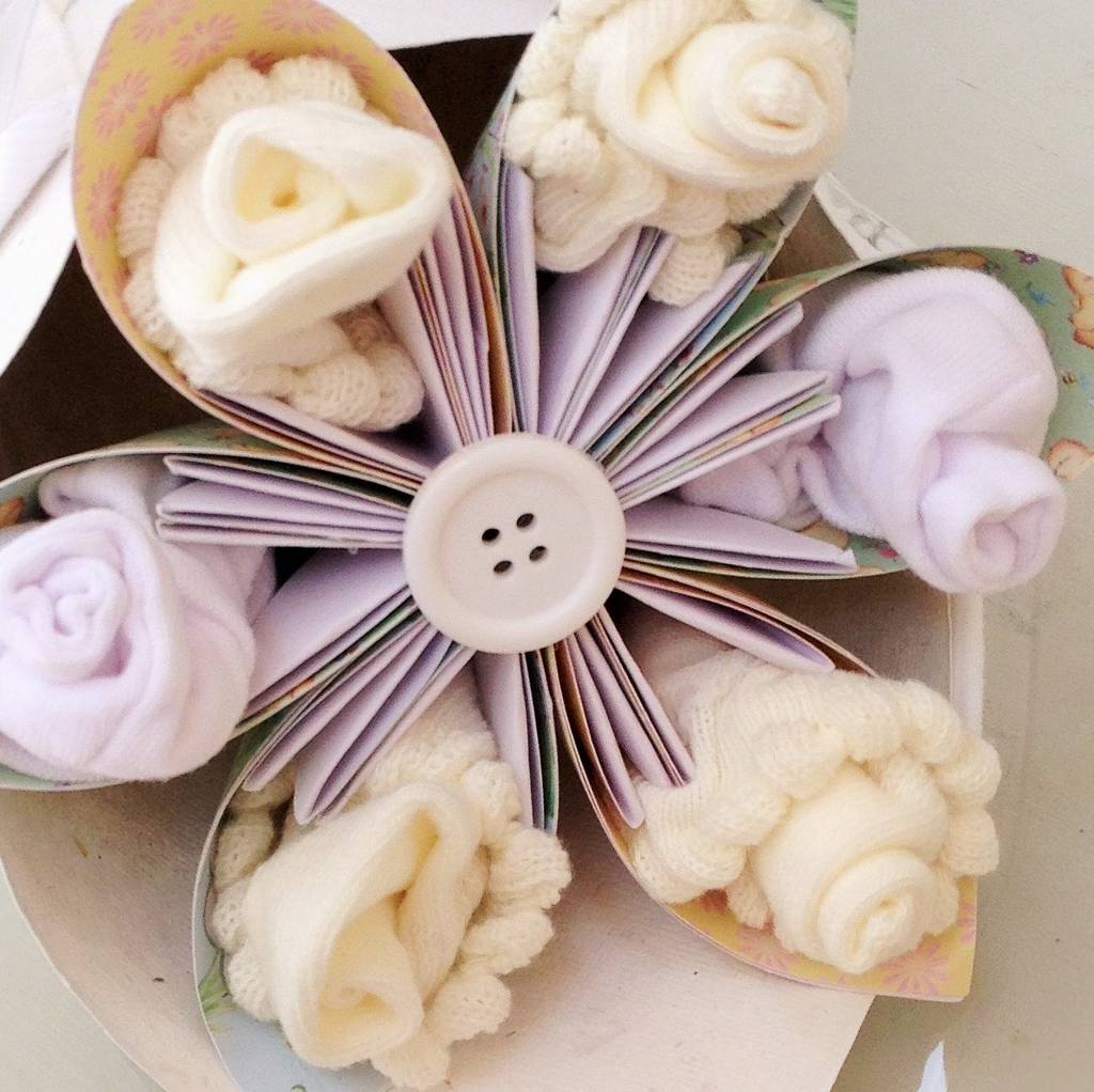 personalised newborn accessories and flower bloom gift by cot2tot