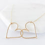 Hearts Linked Twisted 14k Gold Filled Necklace, thumbnail 1 of 5