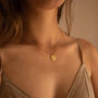 Chunky 14 K Gold Lotus Necklace, thumbnail 4 of 9