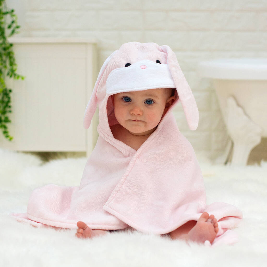 Personalised Bonny Bunny Baby Towel Gift Set By Bathing Bunnies