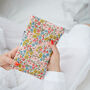 Floral Liberty Cute Personalised Hot Water Bottle, thumbnail 3 of 5