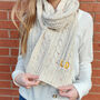 Personalised Embroidered Speckled Scarf, thumbnail 1 of 2