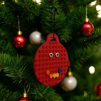 Personalised Lego Compatible Bauble Christmas Decoration, 5 of 6