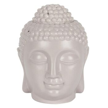 Large Grey Buddha Head Oil Burner And Wax Warmer, 2 of 4