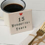 Personalised Wonderful Anniversary Ceramic Coaster, thumbnail 1 of 5