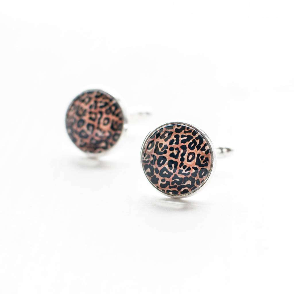 Image of Leopard Print Cufflinks