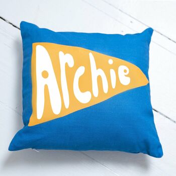 Personalised Name Pennant Flag Cushion, 8 of 10