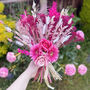 Hot Pink Dried And Artificial Flower Bouquet, thumbnail 2 of 4
