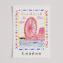 The Southbank Centre Art Print, London River Thames Scene, thumbnail 3 of 6