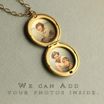Art Deco Gold Sun Personalised Locket Necklace, 2 of 9