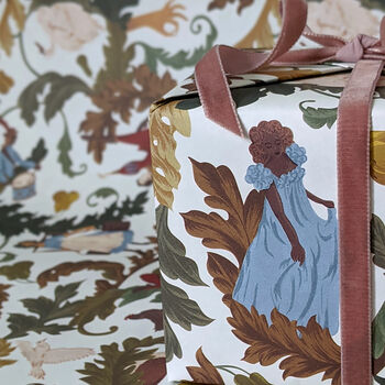 12 Days Of Christmas Gift Wrap Bundle With Gold Foiled Cards, 6 of 12