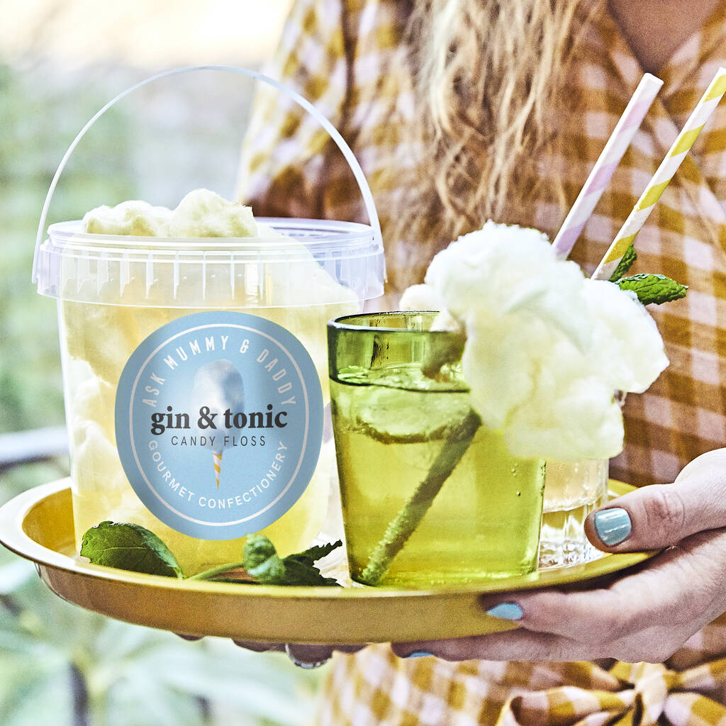 Gin And Tonic Flavoured Candy Floss By Ask Mummy & Daddy