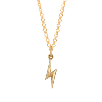 Personalised Lightning Bolt Charm Necklace, 9 of 11
