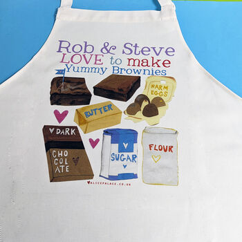 Personalised 'Loves To Make' Apron, 2 of 3
