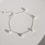 Sterling Silver Or Gold Filled Pearl Drops Bracelet, thumbnail 4 of 10