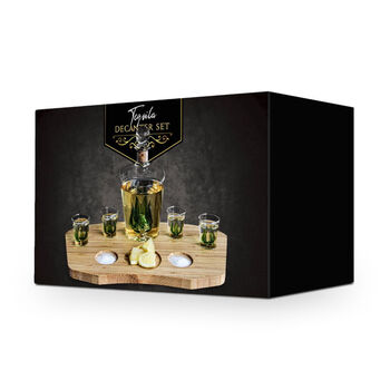 Tequila Decanter And Shot Glasses Set, 7 of 8