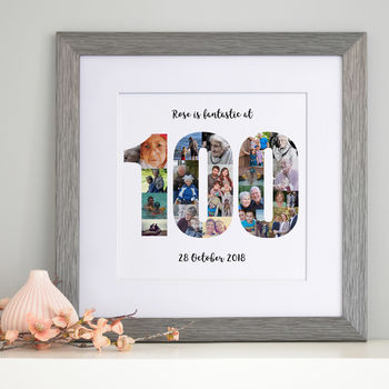 Personalised 100th Birthday Photo Collage, 7 of 9
