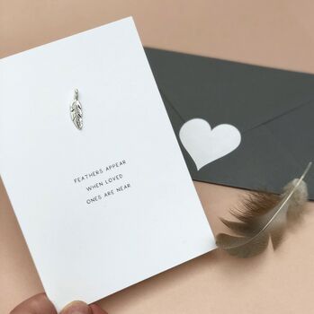 ‘Feathers Appear When Loved Ones Are Near’ Card, 5 of 7
