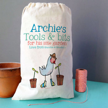 Personalised Kids Gardening Storage Sack, 2 of 8