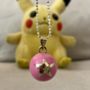 Pregnancy Necklace With Lucky Star In Pink, thumbnail 1 of 6