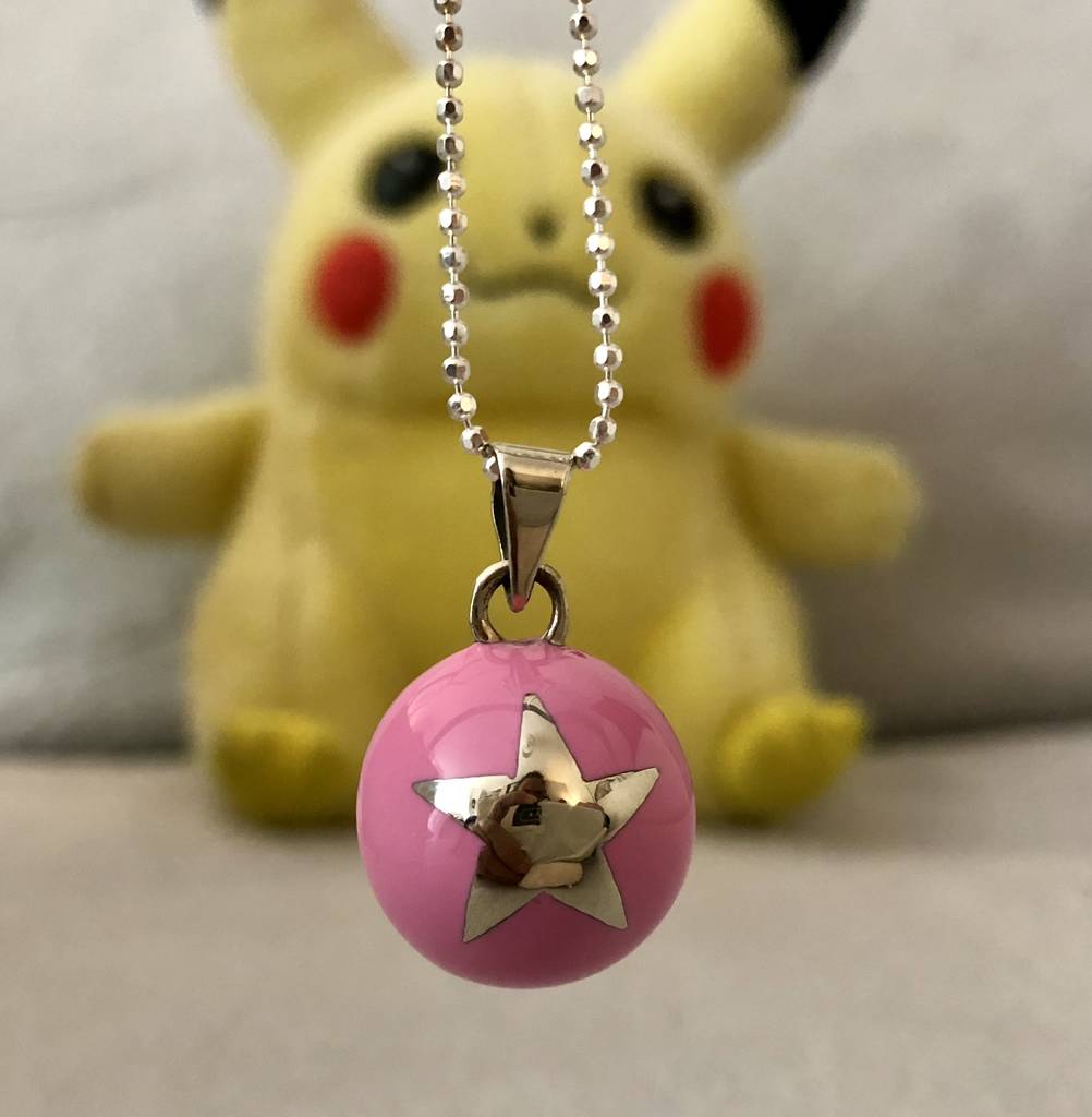 Pregnancy Necklace With Lucky Star In Pink, 1 of 6