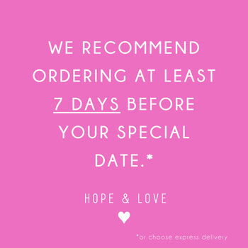 Personalised 7th Anniversary Card With Copper Heart, 8 of 8
